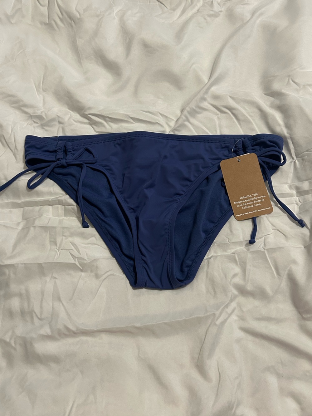 Hobie Navy Blue Side-Tie Bikini Bottoms